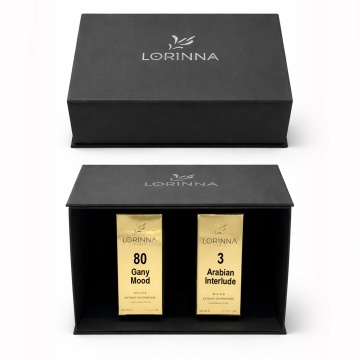 Set parfum Lorinna Paris Arabian Interlude & Gany Mood, 2 x 50 ml, Cutie cadouri parfum premium