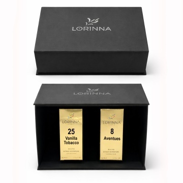 Set parfum Lorinna Paris Aventues & Vanilla Tobacco, 2 x 50 ml, Cutie cadouri parfum premium