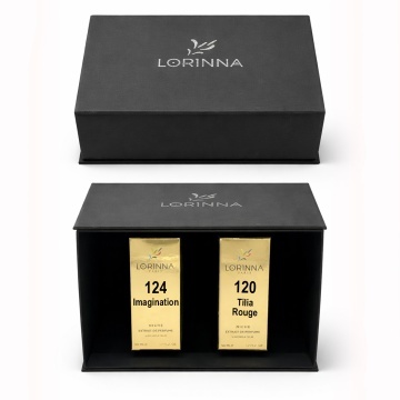 Set parfum Lorinna Paris Tilia Rouge & Imagination, 2 x 50 ml, Cutie cadouri parfum premium