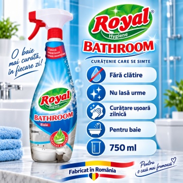 Solutie curatare baie Royal Hygiene Bathroom – 750 ml - Img 5