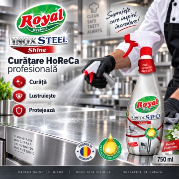 Solutie curatat Inox Steel Royal Hygiene – 750 ml - Img 5