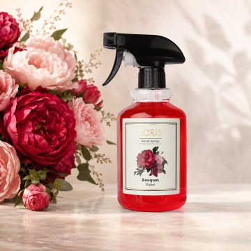 Spray Odorizant Loris Pafum Bouquet, 500 ml, pentru Cameră, Hol, Baie și Auto, Aromă Florală Persistentă