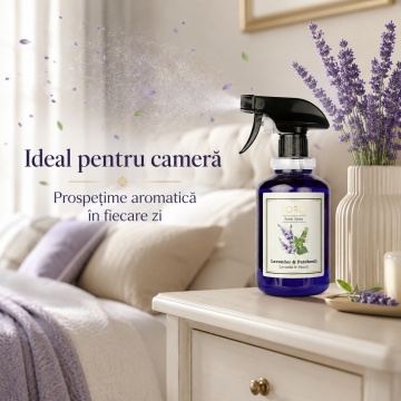 Spray Odorizant Loris Pafum Lavander & Patchouli, 500 ml, pentru Cameră, Hol, Baie și Auto, Aromă de Lavandă și Patchouli - Img 2