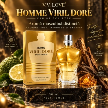 Apă de toaletă pentru bărbați V.V. LOVE Homme Viril Doré, EDT, 30 ml - Img 5