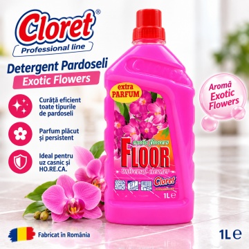 Detergent Pardoseli Cloret Flori Exotice – 1 L - Img 2