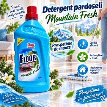 Detergent Pardoseli Cloret Prospețime Montană – 1 L - Img 2