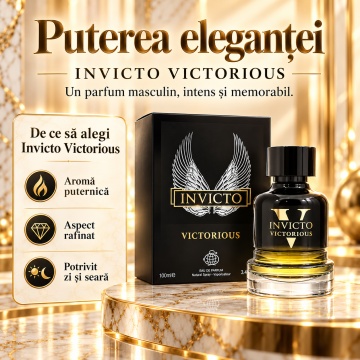 Fragrance World Invicto Victorious – Parfum EDP 100 ml, bărbați - Img 3