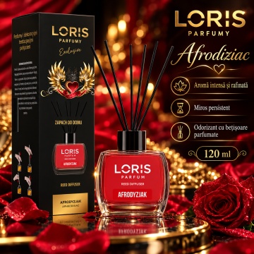 Loris Parfum Afrodisiac 120 ml – Odorizant de Cameră cu Bețișoare Parfumate - Img 6
