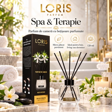 Loris Parfum Spa & Terapie 120 ml – Odorizant de Cameră cu Bețișoare Parfumate