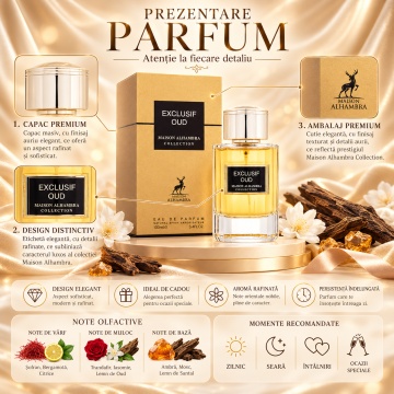 Maison Alhambra Exclusif Oud – Parfum EDP 100 ml, unisex - Img 3