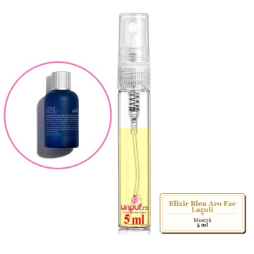 Mostra fiola din Elixir Bleu Aro Fac Lazuli, decant sticla cu pulverizator - Img 3