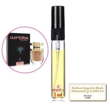 Mostra Fiola Din Imperia Black Diamond Le Gazelle, Decant Sticla Cu Pulverizator