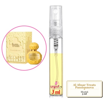 Mostra fiola din Parfumul Al Absar Treats Passionnova, decant sticla cu pulverizator - Img 3