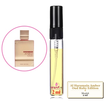 Mostra fiola din Parfumul Al Haramain Amber Oud Ruby Edition, decant sticla cu pulverizator - Img 2