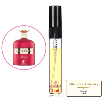 Mostra fiola din Parfumul Alhambra Amberley Amoroso, decant sticla cu pulverizator - Img 2