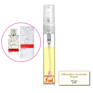 Mostra fiola din Parfumul Alhambra Aromatic Rouge, decant sticla cu pulverizator - Img 4