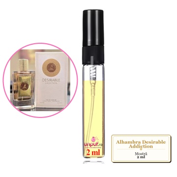 Mostra fiola din Parfumul Alhambra Desirable Addiction, decant sticla cu pulverizator - Img 1