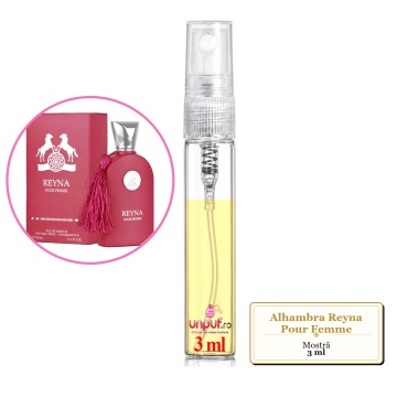 Mostra fiola din Parfumul Alhambra Reyna Pour Femme, decant sticla cu pulverizator - Img 3