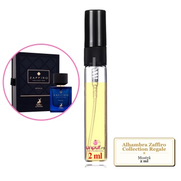 Mostra fiola din Parfumul Alhambra Zaffiro Collection Regale, decant sticla cu pulverizator - Img 1