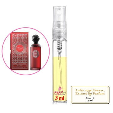 Mostra fiola din Parfumul Anfar 1950 Fuoco, Extract De Parfum, decant sticla cu pulverizator - Img 2