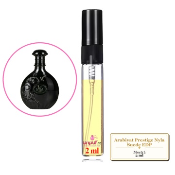 Mostra Fiola Din Parfumul Arabiyat Prestige Nyla Suede Eau De Parfum, Decant Sticla Cu Pulverizator