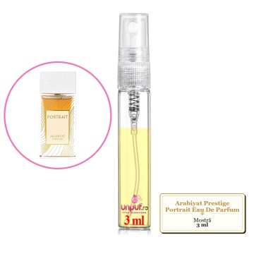 Mostra fiola din Parfumul Arabiyat Prestige Portrait Eau De Parfum, decant sticla cu pulverizator