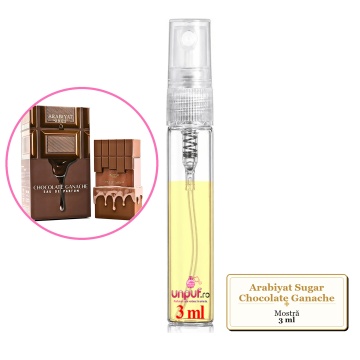 Mostra fiola din Parfumul Arabiyat Sugar Chocolate Ganache, decant sticla cu pulverizator - Img 3