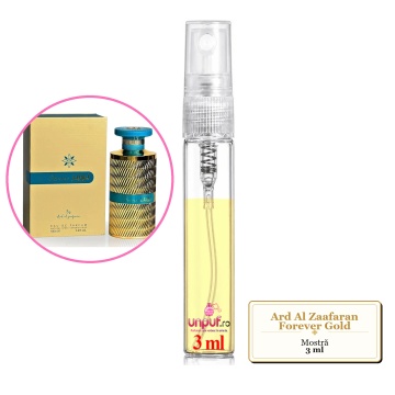 Mostra fiola din Parfumul Ard Al Zaafaran Forever Gold, decant sticla cu pulverizator - Img 3