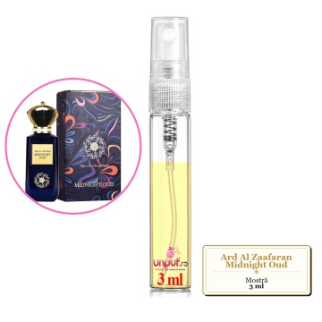 Mostra fiola din Parfumul Ard Al Zaafaran Midnight Oud, decant sticla cu pulverizator - Img 3
