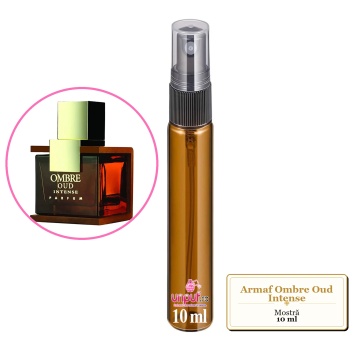 Mostra fiola din Parfumul Armaf Ombre Oud Intense, decant sticla cu pulverizator