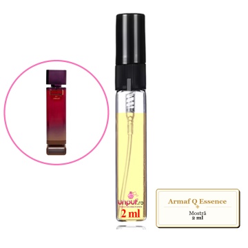 Mostra fiola din Parfumul Armaf Q Essence, decant sticla cu pulverizator