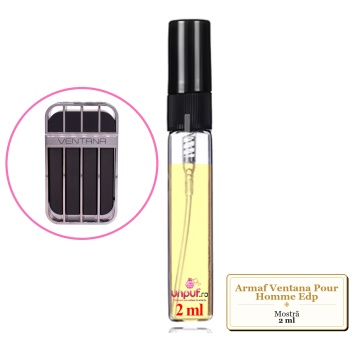 Mostra fiola din Parfumul Armaf Ventana Pour Homme Edp, decant sticla cu pulverizator