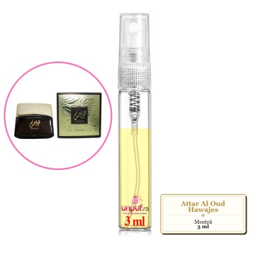 Mostra fiola din Parfumul Attar Al Oud Hawajes, decant sticla cu pulverizator - Img 3