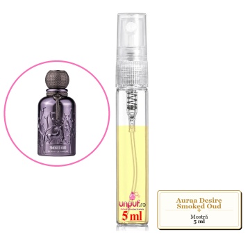 Mostra fiola din Parfumul Auraa Desire Smoked Oud, decant sticla cu pulverizator - Img 4