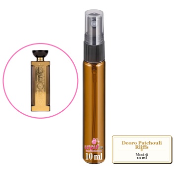Mostra fiola din Parfumul Deoro Patchouli Riiffs, Barbati, decant sticla cu pulverizator - Img 4