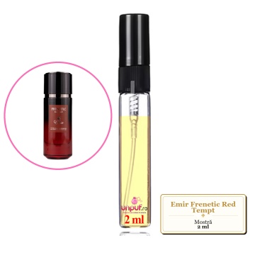 Mostra fiola din Parfumul Emir Frenetic Red Tempt, decant sticla cu pulverizator - Img 2