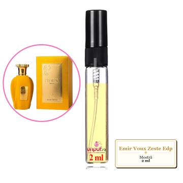 Mostra fiola din Parfumul Emir Voux Zeste Edp, decant sticla cu pulverizator - Img 2