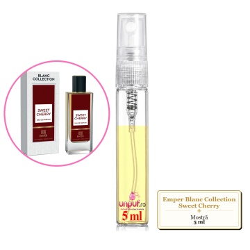 Mostra fiola din Parfumul Emper Blanc Collection Sweet Cherry, decant sticla cu pulverizator - Img 4