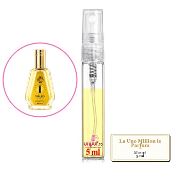Mostra fiola din Parfumul Fragrance World La Uno Million le Parfum, decant sticla cu pulverizator - Img 3