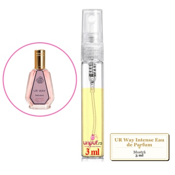 Mostra fiola din Parfumul Fragrance World UR Way Intense Eau de Parfum, decant sticla cu pulverizator - Img 2