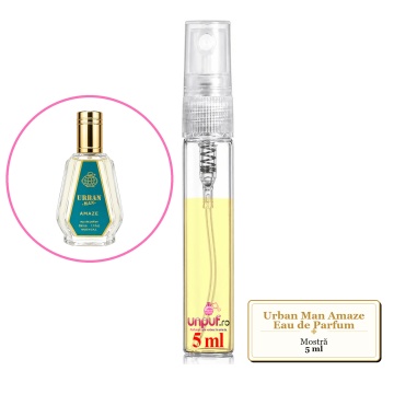 Mostra fiola din Parfumul Fragrance World Urban Man Amaze Eau de Parfum, decant sticla cu pulverizator - Img 3