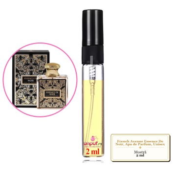 Mostra fiola din Parfumul French Avenue Essence De Noir, Apa de Parfum, Unisex, decant sticla cu pulverizator - Img 4
