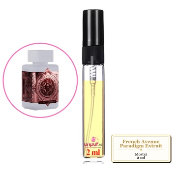 Mostra Fiola Din Parfumul French Avenue Paradigm Extrait De Parfum, Decant Sticla Cu Pulverizator