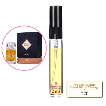 Mostra fiola din Parfumul French Avenue Royal Blend Vintage, decant sticla cu pulverizator