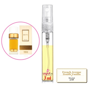 Mostra fiola din Parfumul French Avenue Zenith Vanilla, decant sticla cu pulverizator - Img 2