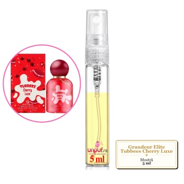Mostra fiola din Parfumul Grandeur Elite Tubbees Cherry Luxe, decant sticla cu pulverizator - Img 4