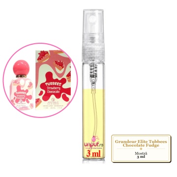 Mostra fiola din Parfumul Grandeur Elite Tubbees Chocolate Fudge, decant sticla cu pulverizator - Img 3