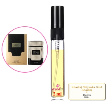 Mostra fiola din Parfumul Khadlaj Shiyaaka Gold Khadlaj, decant sticla cu pulverizator - Img 1