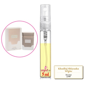 Mostra fiola din Parfumul Khadlaj Shiyaaka White, decant sticla cu pulverizator - Img 4