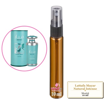 Mostra fiola din Parfumul Lattafa Mayar Natural Intense, decant sticla cu pulverizator